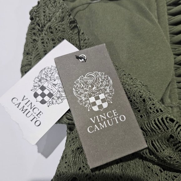 Vince Camuto Crochet Bandeau One-Piece Swimsuit - Picture 8 of 11